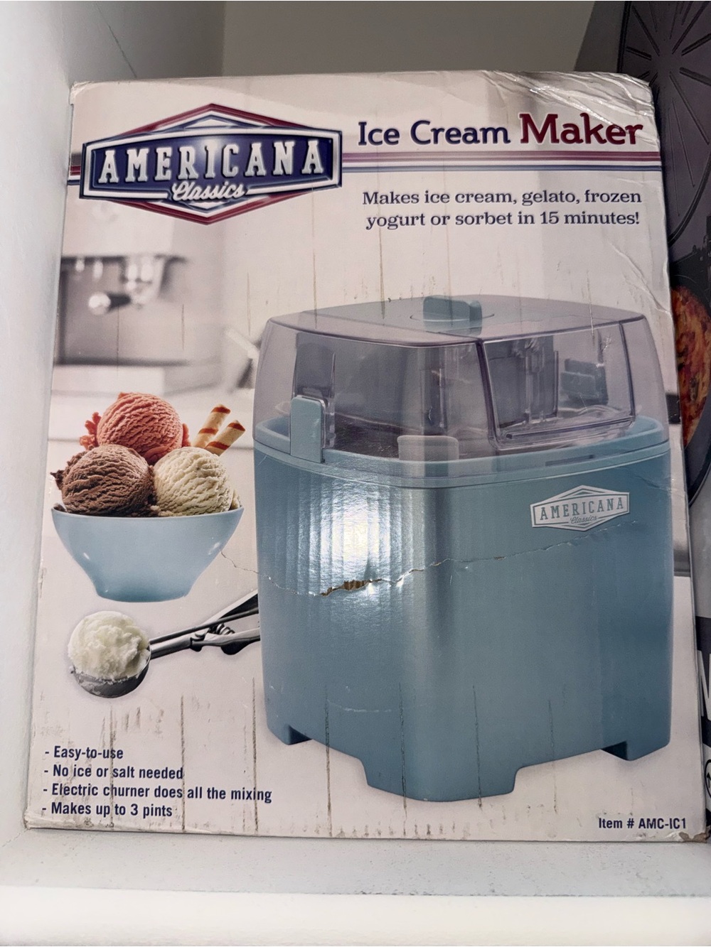KitchenAid Light Blue Ice Cream Maker